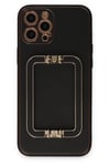 Mey İthalat®  iPhone 12 Pro Max Kılıf Coco Elit Kapak - Siyah