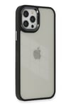 Mey İthalat®  iPhone 12 Pro Max Kılıf Dora Kapak - Siyah
