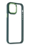 Mey İthalat®  iPhone 12 Pro Max Kılıf Dora Kapak - Haki Yeşil