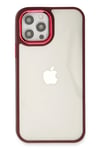 Mey İthalat®  iPhone 12 Pro Max Kılıf Dora Kapak - Kırmızı