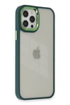 Mey İthalat®  iPhone 12 Pro Max Kılıf Dora Kapak - Haki Yeşil