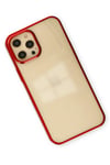 Mey İthalat®  iPhone 12 Pro Max Kılıf Element Silikon - Kırmızı