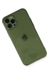 Mey İthalat®  iPhone 12 Pro Max Kılıf Fly Lens Silikon - Yeşil
