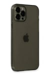 Mey İthalat®  iPhone 12 Pro Max Kılıf Fly Lens Silikon - Siyah