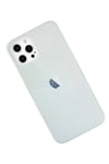Mey İthalat®  iPhone 12 Pro Max Kılıf Karbon PP Silikon - Şeffaf