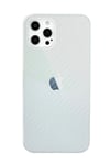 Mey İthalat®  iPhone 12 Pro Max Kılıf Karbon PP Silikon - Şeffaf