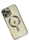 Mey İthalat®  iPhone 12 Pro Max Kılıf Kross Magneticsafe Kapak - Koyu Yeşil