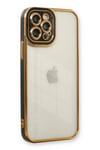 Mey İthalat®  iPhone 12 Pro Max Kılıf Liva Lens Silikon - Siyah