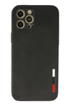Mey İthalat®  iPhone 12 Pro Max Kılıf Loop Deri Silikon - Siyah