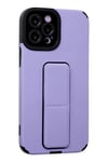 Mey İthalat®  iPhone 12 Pro Max Kılıf Mega Standlı Silikon - Lila