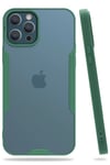Mey İthalat®  iPhone 12 Pro Max Kılıf Platin Silikon - Yeşil