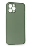 Mey İthalat®  iPhone 12 Pro Max Kılıf PP Ultra İnce Kapak - Yeşil