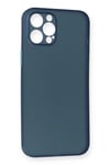 Mey İthalat®  iPhone 12 Pro Max Kılıf PP Ultra İnce Kapak - Mavi