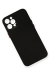 Mey İthalat®  iPhone 12 Pro Max Kılıf PP Ultra İnce Kapak - Siyah