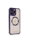 Mey İthalat®  iPhone 12 Pro Max Kılıf Prag Magneticsafe Kapak - Derin Mor