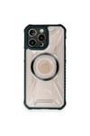 Mey İthalat®  iPhone 12 Pro Max Kılıf Prag Magneticsafe Kapak - Koyu Yeşil