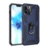 Mey İthalat®  iPhone 12 Pro Max Kılıf Sofya Yüzüklü Silikon Kapak - Lacivert