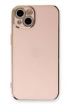 Mey İthalat®  iPhone 13 Kılıf Volet Silikon - Pembe
