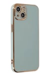 Mey İthalat®  iPhone 13 Kılıf Volet Silikon - Açık Yeşil