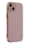 Mey İthalat®  iPhone 13 Kılıf Volet Silikon - Mor