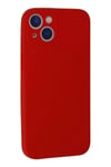 Mey İthalat®  iPhone 13 Mini Kılıf Nano içi Kadife Silikon - Kırmızı