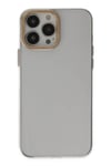 Mey İthalat®  iPhone 13 Pro Kılıf Anka PC Sert Metal Kapak - Şeffaf