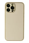 Mey İthalat®  iPhone 13 Pro Kılıf Coco Deri Silikon Kapak - Gold