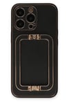Mey İthalat®  iPhone 13 Pro Kılıf Coco Elit Kapak - Siyah