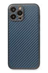 Mey İthalat®  iPhone 13 Pro Kılıf Coco Karbon Silikon - Mavi