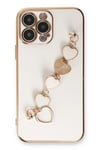 Mey İthalat®  iPhone 13 Pro Kılıf Esila Silikon - Beyaz