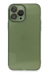 Mey İthalat®  iPhone 13 Pro Kılıf Fly Lens Silikon - Yeşil