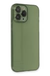 Mey İthalat®  iPhone 13 Pro Kılıf Fly Lens Silikon - Yeşil