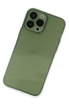 Mey İthalat®  iPhone 13 Pro Kılıf Fly Lens Silikon - Yeşil