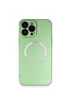 Mey İthalat®  iPhone 13 Pro Kılıf Jack Magneticsafe Lens Silikon - Yeşil