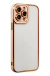 Mey İthalat®  iPhone 13 Pro Kılıf Liva Lens Silikon - Rose