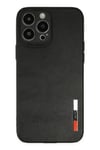 Mey İthalat®  iPhone 13 Pro Kılıf Loop Deri Silikon - Siyah