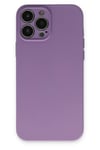 Mey İthalat®  iPhone 13 Pro Kılıf Nano içi Kadife Silikon - Koyu Lila