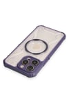 Mey İthalat®  iPhone 13 Pro Kılıf Prag Magneticsafe Kapak - Derin Mor