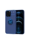 Mey İthalat®  iPhone 13 Pro Kılıf Range Yüzüklü Silikon - Mavi