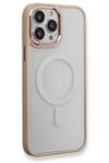 Mey İthalat®  iPhone 13 Pro Kılıf Room Magneticsafe Silikon - Pudra
