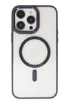 Mey İthalat®  iPhone 13 Pro Kılıf Room Magneticsafe Silikon - Derin Mor