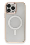 Mey İthalat®  iPhone 13 Pro Kılıf Room Magneticsafe Silikon - Pudra