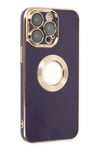 Mey İthalat®  iPhone 13 Pro Kılıf Store Silikon - Derin Mor