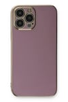 Mey İthalat®  iPhone 13 Pro Kılıf Volet Silikon - Mor