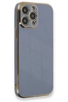 Mey İthalat®  iPhone 13 Pro Kılıf Volet Silikon - Mavi