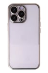 Mey İthalat®  iPhone 13 Pro Max Kılıf  Lensli Silikon - Gold