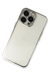 Mey İthalat®  iPhone 13 Pro Max Kılıf  Lensli Silikon - Gümüş