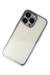 Mey İthalat®  iPhone 13 Pro Max Kılıf  Lensli Silikon - Mor