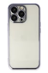 Mey İthalat®  iPhone 13 Pro Max Kılıf  Lensli Silikon - Mor