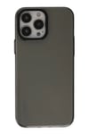 Mey İthalat®  iPhone 13 Pro Max Kılıf Anka PC Sert Metal Kapak - Siyah
